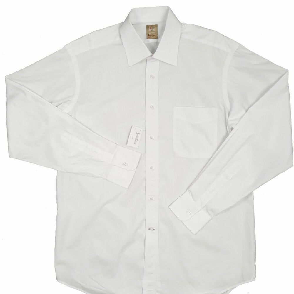 New $175 Ike Behar Neiman Marcus Dress Shirt! 17 XL (37/38) Off White Canada